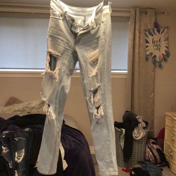 Light skinny ripped jeans - Picture 1 of 2